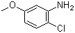 结构式 CAS# 2401-24-3, 2-氯-5-甲氧基苯胺