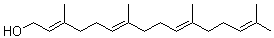 structure of CAS# 24034-73-9, trans-Geranylgeraniol;(2E,6E,10E)-3,7,11,15-Tetramethyl-2,6,10,14-hexadecatetraen-1-ol; (E,E,E)-Geranylgeraniol; (E,E,E)-Geranylgeranyl alcohol; All-trans-Geranylgeraniol; Geranylgeraniol; Geranylgeranyl alcohol; trans,trans,trans-Geranylgeraniol; trans-Geranylgeraniol
