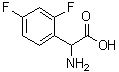 alpha-氨基-2,4-二氟苯乙酸分子结构 (CAS 240409-02-3)