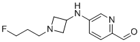 5-[[1-(3-Fluoropropyl)azetidin-3-yl]amino]pyridine-2-carbaldehyde molecular structure (CAS 2407535-11-7)