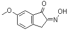 结构式 CAS# 24077-98-3, 2-(羟基亚胺基)-6-甲氧基-2,3-二氢-1H-茚-1-酮