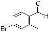 结构式 CAS# 24078-12-4, 4-溴-2-甲基苯甲醛