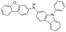N-(Dibenzo[b,d]furan-3-yl)-9-phenyl-9H-carbazol-2-amine molecular structure (CAS 2410401-58-8)