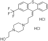 盐酸氟哌噻吨分子结构 (CAS 2413-38-9)