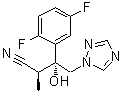 (alphaS,betaR)-beta-(2,5-Difluorophenyl)-beta-hydroxy-alpha-methyl-1H-1,2,4-triazole-1-butanenitrile molecular structure (CAS 241479-74-3)