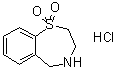 2,3,4,5-Tetrahydro-1,4-benzothiazepine 1,1-dioxide hydrochloride molecular structure (CAS 24187-83-5)