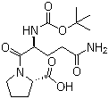 Boc-L-glutaminyl-L-proline molecular structure (CAS 2419-99-0)