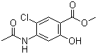 Methyl 4-acetylamino-5-chloro-2-hydroxybenzoate molecular structure (CAS 24190-77-0)