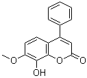 8-羟基-7-甲氧基-4-苯基香豆素分子结构 (CAS 24258-36-4)