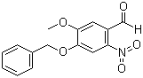 4-(苄氧基)-5-甲氧基-2-硝基苯甲醛分子结构 (CAS 2426-84-8)