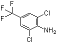 2,6-二氯-4-三氟甲基苯胺分子结构 (CAS 24279-39-8)