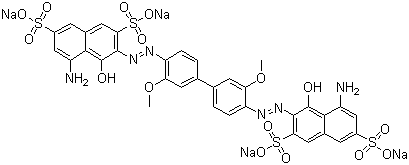 结构式 CAS# 2429-74-5, 直接蓝 15; 直接湖蓝 5B