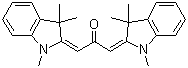 1,3-Bis(1,3,3-trimethyl-2-indolinylidene)-2-propanone molecular structure (CAS 24293-93-4)