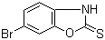 6-溴-2(3H)-苯并恶唑硫酮分子结构 (CAS 24316-84-5)