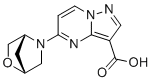 5-[(1R,4R)-2-oxa-5-azabicyclo[2.2.1]heptan-5-yl]pyrazolo[1,5-a]pyrimidine-3-carboxylic acid molecular structure (CAS 2434843-97-5)