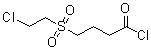4-[(2-氯乙基)磺酰基]丁酰氯分子结构 (CAS 24352-85-0)