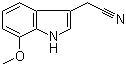 7-Methoxyindole-3-acetonitrile molecular structure (CAS 2436-18-2)