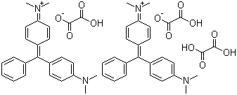 structure of CAS# 2437-29-8, Basic Green 4;C.I. 42000; Malachite Green oxalate; Bis[[4-[4-(dimethylamino)benzhydrylidene]cyclohexa-2,5-dien-1-ylidene]dimethylammonium] dioxalate oxalate
