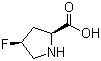 (2S,4S)-4-Fluoropyrrolidine-2-carboxylic acid molecular structure (CAS 2438-57-5)