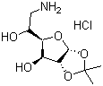 6-脱氧-6-氨基-1,2-O-异亚丙基-alpha-D-呋喃葡萄糖盐酸盐分子结构 (CAS 24384-87-0)