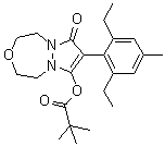 唑啉草酯分子结构 (CAS 243973-20-8)