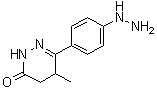 6-(4-Hydrazinophenyl)-4,5-dihydro-5-methyl-3(2H)-pyridazinone molecular structure (CAS 244077-42-7)