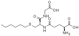 S-Hexylglutathione molecular structure (CAS 24425-56-7)