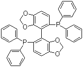 结构式 CAS# 244261-66-3, [(4R)-[4,4'-联-1,3-苯并二恶茂]-5,5'-二基]双[二苯基膦]