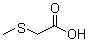 结构式 CAS# 2444-37-3, (甲硫基)乙酸