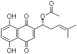 Acetylshikonin molecular structure (CAS 24502-78-1)