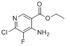 结构式 CAS# 2454397-74-9, 乙基4-氨基-6-氯-5-氟烟酸酯