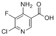 4-Amino-6-chloro-5-fluoronicotinic acid molecular structure (CAS 2454491-15-5)