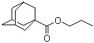 1-金刚烷甲酸丙酯分子结构 (CAS 24556-15-8)
