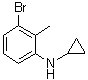 3-Bromo-N-cyclopropyl-2-methylbenzenamine molecular structure (CAS 245765-58-6)