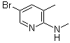 5-Bromo-N,3-dimethyl-2-pyridinamine molecular structure (CAS 245765-66-6)
