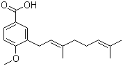3-Geranyl-4-methoxybenzoic acid molecular structure (CAS 246266-38-6)