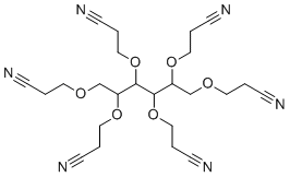 1,2,3,4,5,6-六-O-(2-氰基乙基)己糖醇分子结构 (CAS 2465-92-1)