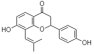 异补骨脂二氢黄酮分子结构 (CAS 24672-86-4)