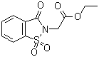3-氧代-1,2-苯并异噻唑啉-2-乙酸乙酯 1,1-二氧化物分子结构 (CAS 24683-20-3)