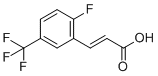 2-氟-5-(三氟甲基)肉桂酸分子结构 (CAS 247113-91-3)