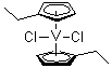 Bis(ethylcyclopentadienyl)vanadium(IV) dichloride molecular structure (CAS 247135-61-1)