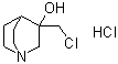 3-(Chloromethyl)-3-quinuclidinol hydrochloride molecular structure (CAS 247195-81-9)