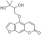 水合氧化前胡素分子结构 (CAS 24724-52-5)