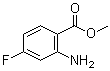 2-氨基-4-氟苯甲酸甲酯分子结构 (CAS 2475-81-2)