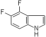 4,5-二氟-1H-吲哚分子结构 (CAS 247564-63-2)