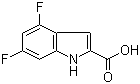 4,6-Difluoroindole-2-carboxylic acid molecular structure (CAS 247564-66-5)