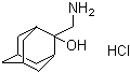 2-氨基甲基-2-金刚烷醇盐酸盐分子结构 (CAS 24779-98-4)