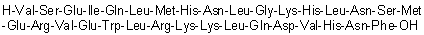 Human PTH(2-34)分子结构 (CAS 247902-18-7)