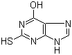 结构式 CAS# 2487-40-3, 2-巯基-6-羟基嘌呤