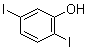 2,5-Diiodophenol molecular structure (CAS 24885-47-0)